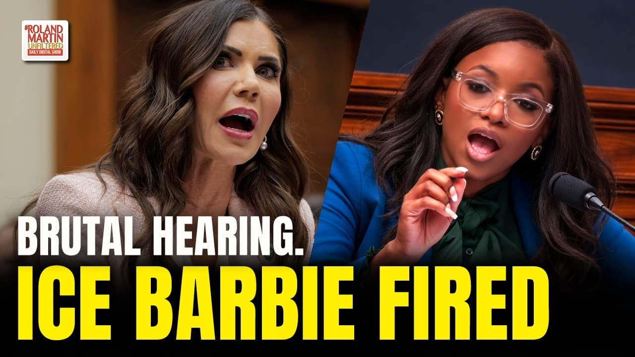 Trump Dumps Ice Barbie Kristi Noem. Jasmine Crockett, Dems Expose DHS Scandal In Brutal Hearing.