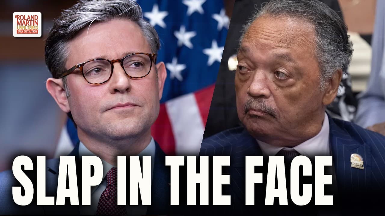 Slap in the Face. Speaker Mike Johnson Declines to Honor Rev. Jesse Jackson