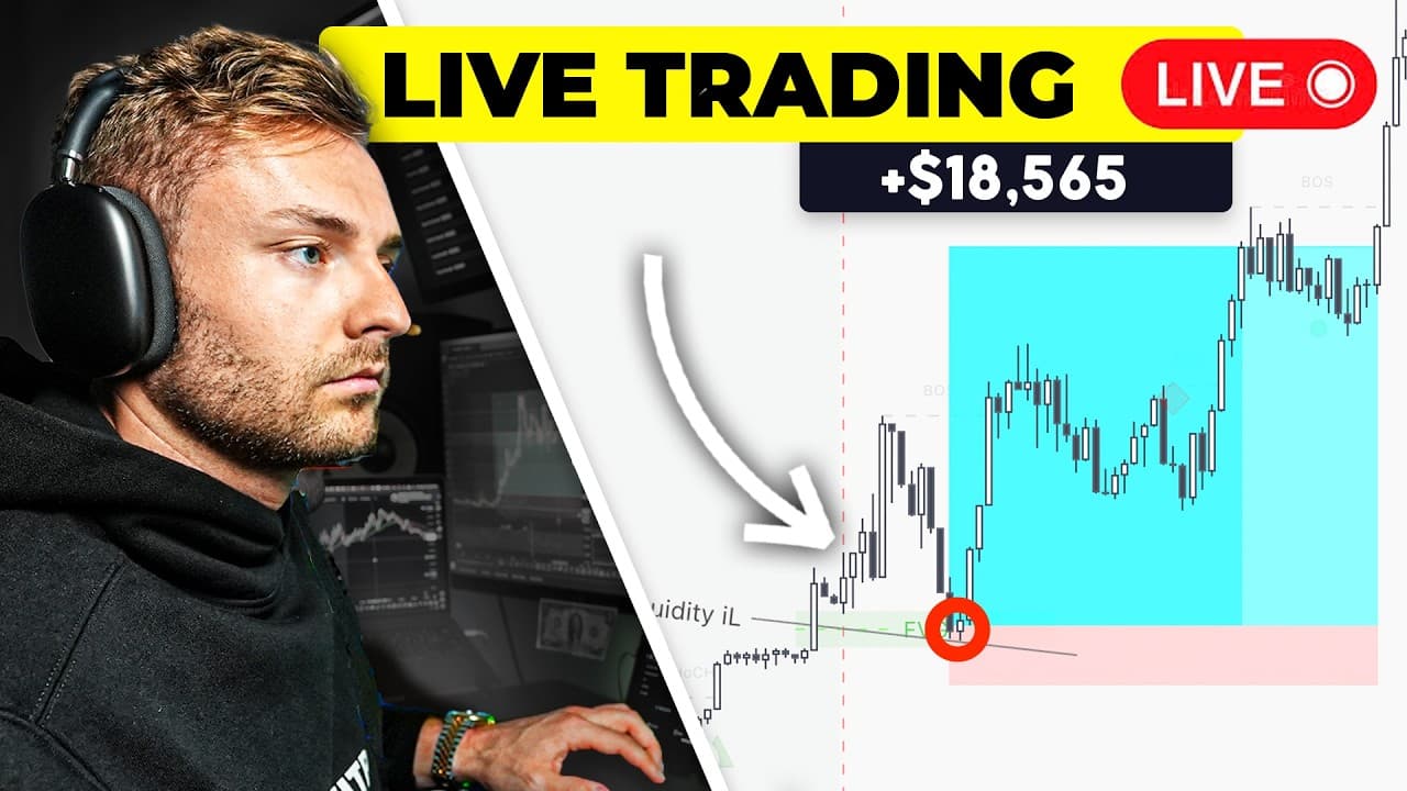 LIVE DAY TRADING - Making $18,565 (MY BIGGEST DAY EVER)