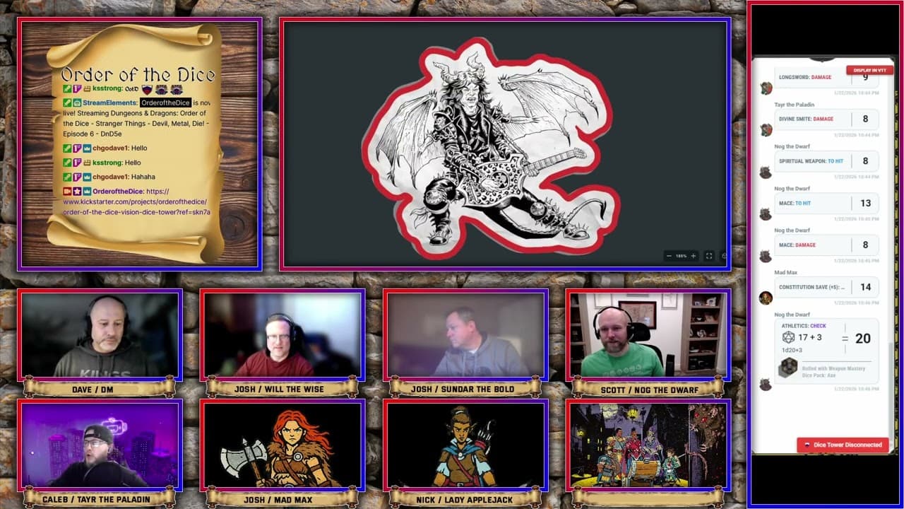 Order of the Dice - Stranger Things - Devil, Metal, Die! - Episode 6 - DnD5e